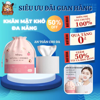 Khăn lau mặt dùng 1 lần lau khô, lau ướt, Khăn giấy đa năng