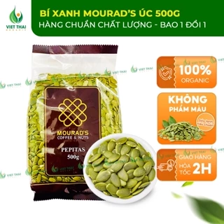 Hạt Bí Xanh Mourad's Úc Tách Sẵn Vỏ Ngon - Hàng Chuẩn Hạt Béo Giòn Loại 1 (500g) Việt Thái Organic