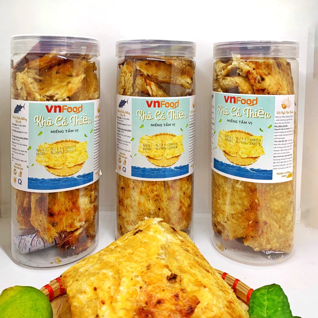 Khô Cá Thiều Miếng Tẩm Vị Ngon Vừa Ăn, Cá Thiều Nguyên Miếng Lớn 250-500Gr VNFoods