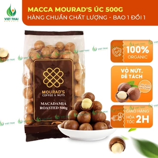 【NGON LOẠI 1】Mắc Ca Macca Úc Mourad's Nhập Khẩu Hạt Chắc, Béo Giòn, Bao KHÔNG Hôi Dầu Chuẩn Chất Lượng (500g)