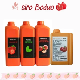 Siro Boduo các vị Dâu, Đào,Lựu, Việt Quất, Chanh dây 2L