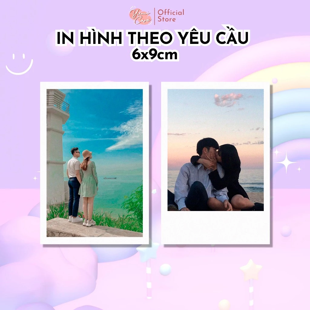 [GỬI HÌNH CHO SHOP TRƯỚC KHI ĐẶT] In ảnh theo yêu cầu 6x9cm 1 HÌNH quà Valentine - YUMI CASE