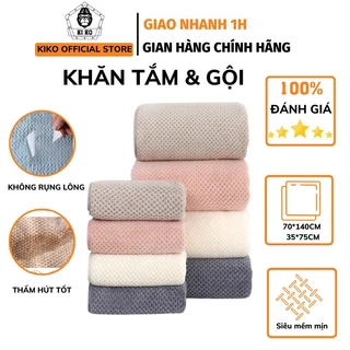 Khăn Tắm Cỡ Lớn Kiko Sợi Nổi Co Giãn Thấm Hút Nước Chất Mềm Mịn