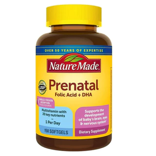 Vitamin tổng hợp cho bà bầu Nature Made Prenatal folic + DHA hộp 150 viên BeautiMax