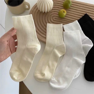 Tất Dài Nam Nữ Buxino  chất liệu cotton dày dặn 3 màu cơ bản đa năng hợp thời trang