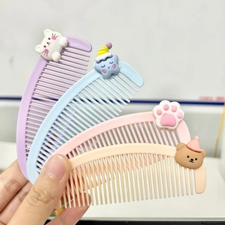 Lược chải tóc mini màu pastel đính charm dễ thương BAG U LUOCCOCHA042