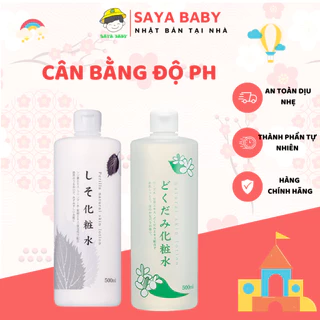 Nước Hoa Hồng lotion toner Diếp cá Tía tô tonner dưỡng ẩm dành cho da dầu mụn da khô da nhạy cảm 500ml