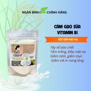 Bột Cám Gạo Nguyên Chất Đắp Mặt Nạ Dưỡng Da Trắng Mịn