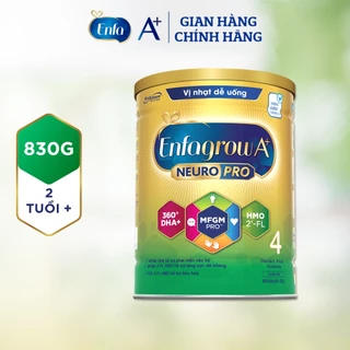 Sữa Bột Enfagrow A+ Neuropro 4 Với 2’FL HMO Vị nhạt dễ uống – 830g