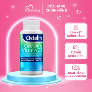 Canxi và vitamin D3 Ostelin Úc 130 viên