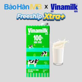 Sữa tươi 100% tiệt trùng Vinamilk - Hộp 1 lít có đường