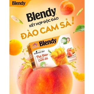 Hộp Trà Đào Hương Cam Sả Blendy® 88g/Hộp (1 Hộp 8 Gói)