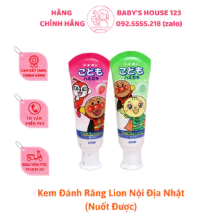 KEM ĐÁNH RĂNG LION NHẬT BẢN (NUỐT ĐƯỢC)