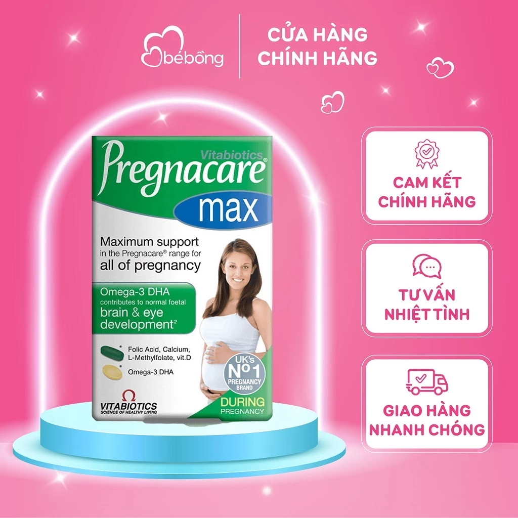 Vitamin bầu Pregnacare Max Anh 84 viên