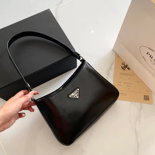 Túi kẹp nách nữ prada đeo vai nữ size 25 fullbox hàng sẵn