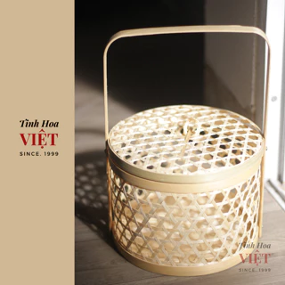 Giỏ tre đựng quà Tết cho món quà thêm tinh tế, đậm chất truyền thống Việt Nam
