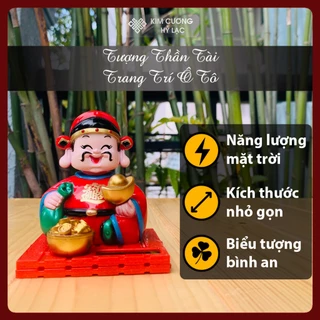 Tượng Thần Tài Để Ô Tô, Tượng Thần Tài Gật Đầu [Kim Cương Hỷ Lạc] Trang Trí Ô Tô May Mắn Chiêu Tài