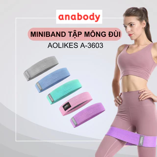 Dây Cao Su Miniband Aolikes A-3603 | Dây Đàn Hồi Kháng Lực Tập Mông, Tập Đùi