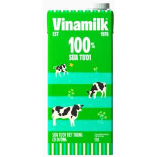 Hộp sữa tươi có đường Vinamilkl 100% có đường ( Hộp giấy 1L)