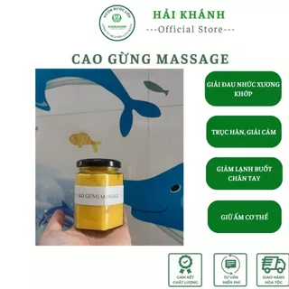 Cao gừng Massage giúp làm ấm cơ thể, giảm đau nhức, trục hàn - Cty Dược Liệu Hải Khánh