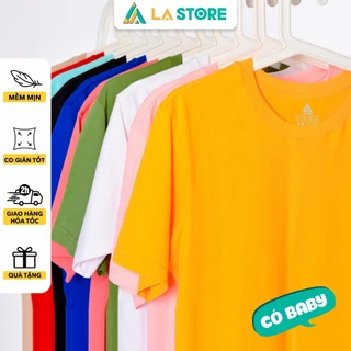 Áo Thun Trơn Nam Nữ Áo Phông Tay Ngắn Nhiều Màu Basic Tee Form Unisex | LẠ STORE