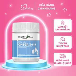 Viên uống Omega 369 Healthy Care Úc 200 viên