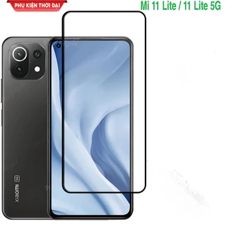 Cường lực Xiaomi Mi 11 Lite / 11 Lite 5G / Xiaomi 13 full màn không chấm liti keo toàn màn hình