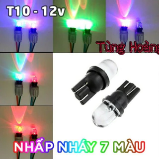 Đèn led xin nhan Demi nhấp nháy 7 màu chân T10