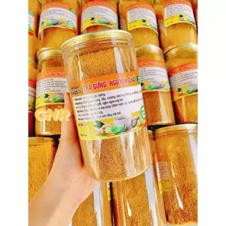 Trà Gừng Nguyên Chất hòa tan nhà làm , 100% gừng già không chất bảo quản 500g