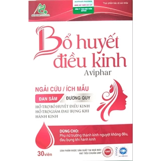 Bổ Huyết Điều Kinh - Hỗ trợ bổ huyết điều kinh, kinh nguyệt không đều, hỗ trợ giảm đau bụng khi hành kinh