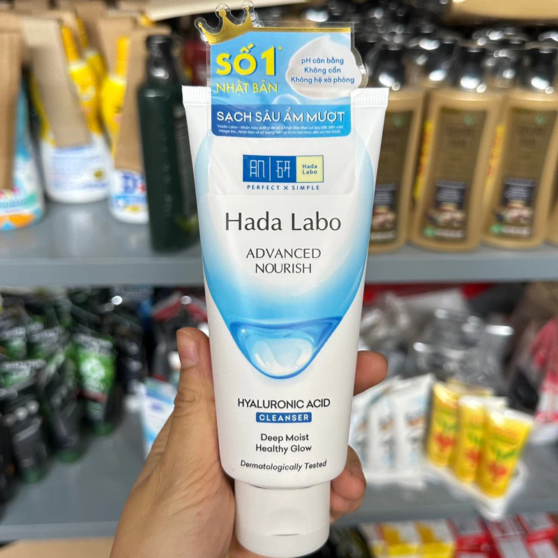 Sữa rửa mặt Hada Labo sạch sâu dịu nhẹ , dưỡng da ẩm mịn 80g .