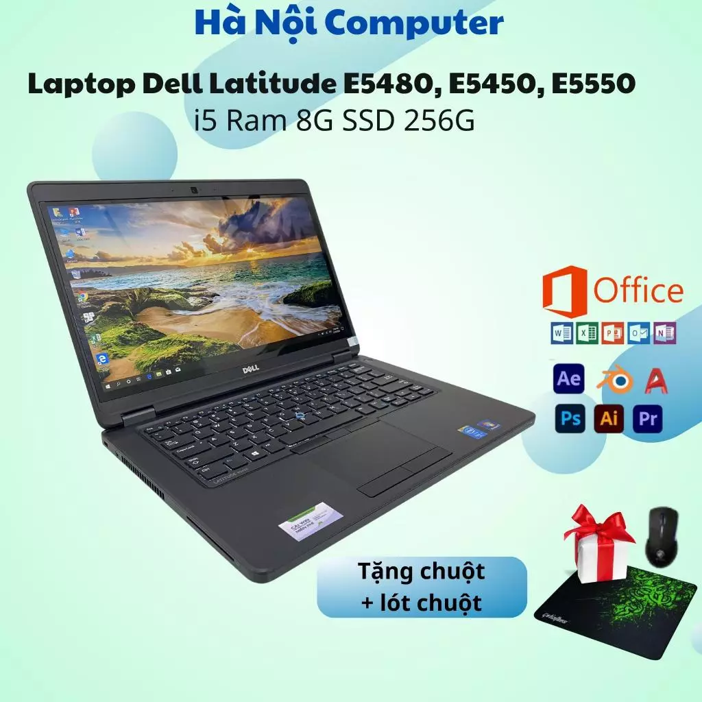 Laptop Dell Latitude E5480, E5450, E5550 màn 14 inch, 15.6 inch, laptop Dell i5 Ram 8G SSD 256G - Hà Nội Computer