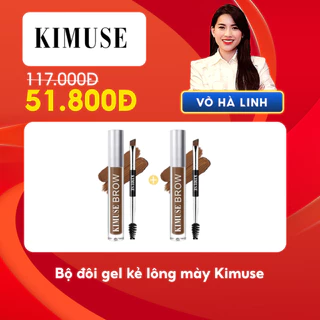 [Chỉ còn 51.8K sau khi áp voucher] Bộ đôi Gel Kẻ Lông Mày Kimuse Chống Nước Lâu Phai 5 Màu Sắc Tùy Chọn 2PCS