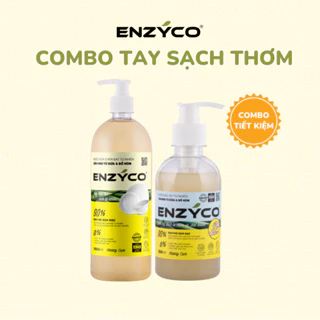 Combo Nước Rửa Tay Và Nước Rửa Chén Sinh Học ENZYCO Làm Sạch Tự Nhiên 90% Enzyme Đậm Đặc Dishwashing liquid