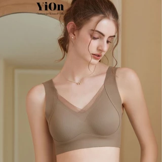 Áo ngực bra nữ cotton tăm bản to ôm ngực che mỡ lưng mỡ nách AM14 YiOn Underwear