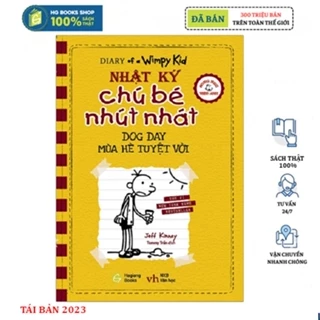 Sách thiếu nhi-Nhật Ký Chú Bé Nhút Nhát tập 4: Mùa hè tuyệt vời -Phiên bản song ngữ Việt-Anh(Kèm file nghe+note từ mới)