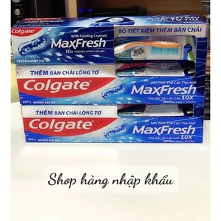 Kem đánh  răng Colgate maxfresh 225gr tặng kèm bàn chải - Date 10/2026