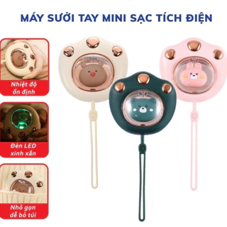 Máy Sưởi Ấm Mini Cầm Tay Đa Năng Hình Chân Mèo Pin Sạc 2400Mah 4 Tiếng Sử Dụng - Máy Massage Sưởi Ấm Tay Nhỏ Gọn