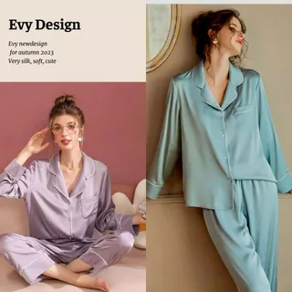 Đồ bộ nữ mặc nhà - bộ pijama nữ dài tay chất lụa ngoc trai cao cấp mát mẻ, mềm mại BN20