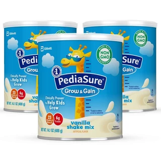 Sữa bột pediasure vanilla grow và gain 400g Mỹ cho bé từ 1 đến 10 tuổi tăng chiều cao và cân nặng halinh