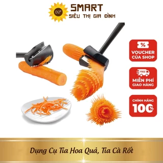 Dụng Cụ Tỉa Hoa Quả, Tỉa Cà Rốt - Nạo Xoáy Tạo Hình Hoa Rau Củ - Nạo Tỉa Tạo Hình Rau Củ