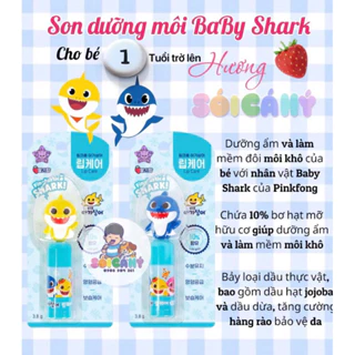 [Hàng Air] Son dưỡng môi cho bé trên 1tuổi + Baby Shark( Date 2026)