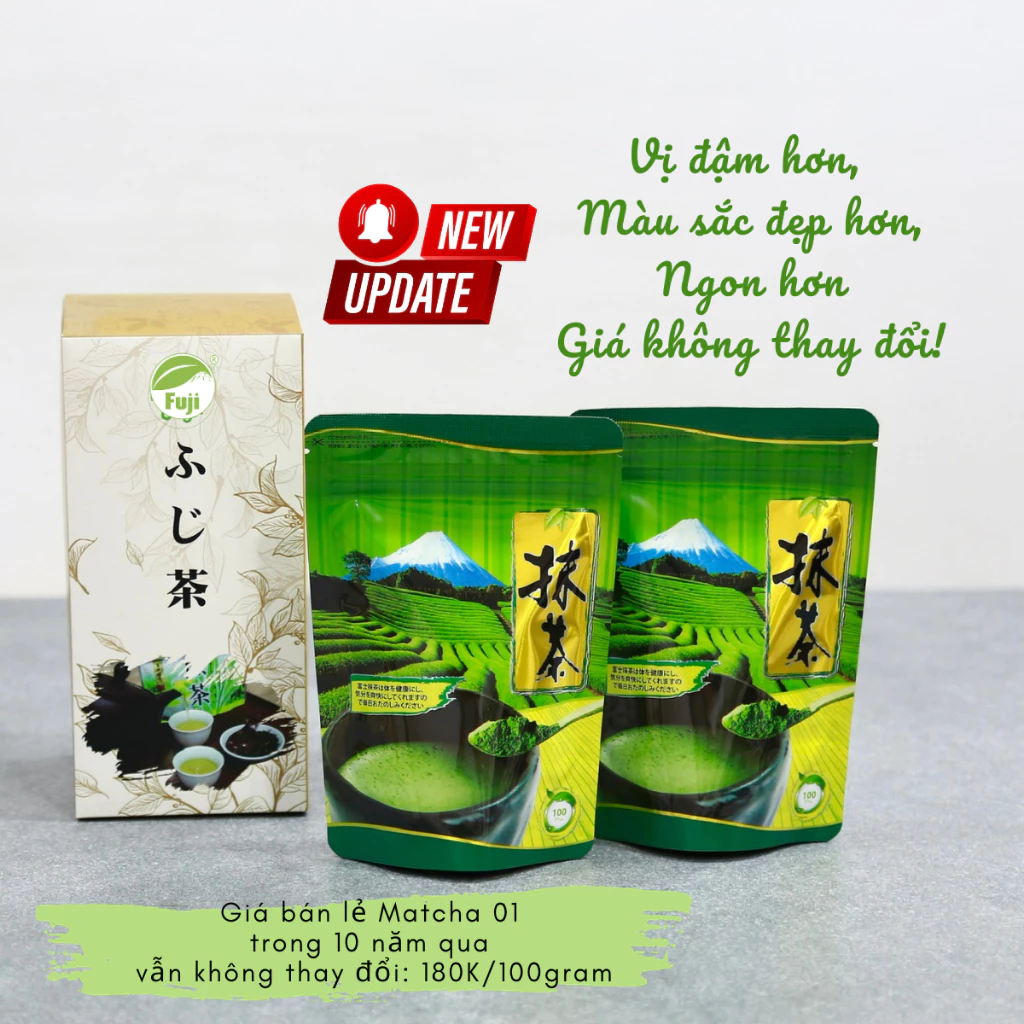 Bột Matcha Nhật Bản 01 (Gói 100gr) Hàng chính hãng