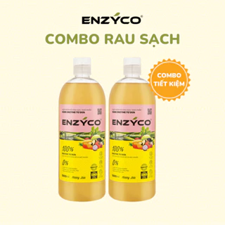 Combo 2 Chai Nước Rửa Rau Củ Qủa Sinh Học Enzyco Enzyme Từ Dứa Thân Thiện Môi Trường 1L 야채 과일용 세제