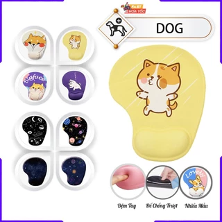 Lót Chuột Gaming Có Đệm Tay SILICON Mouse Pad Game 3D Dog Cute ( Bàn Di Chuột Máy Tính Mông Chó Cún Dễ Thương giá sỉ )