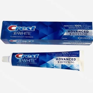 KEM ĐÁNH RĂNG CREST 3D WHITE ADVANCED 147gr - MỸ CAM KẾT CHUẨN