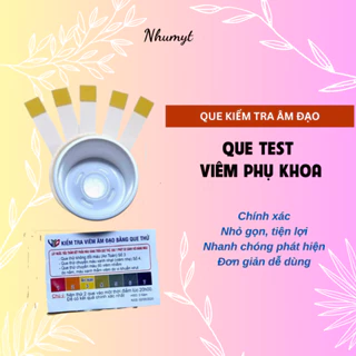 Que Kiểm Tra Viêm Phụ Khoa Nhanh Test Thử Viêm Nhiễm Âm Đạo - Tặng Kèm Cốc [Che tên SP]