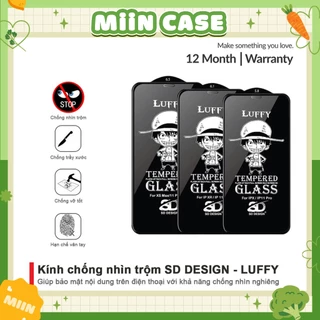 Kính cường lực iphone Luffy chống nhìn trộm 6/6plus/6s/6splus/7/7plus/8/8plus/x/xs/11/12/13/pro/max/promax