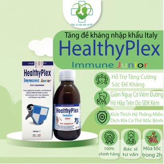 Healthyplex Immune Junior hộp 150ml - Tăng cường sức đề kháng, kích thích hệ miễn dịch cho bé (ITALY)