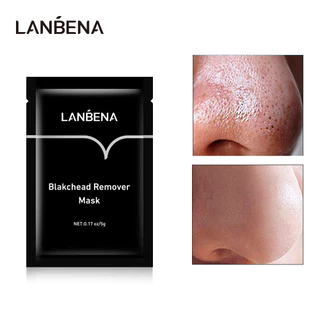 LANBENA Black Mask Detox Detox Black Dew Mũi Mụn Kiểm soát bong tróc Dải lỗ chân lông Thu nhỏ lỗ chân lông Than tre